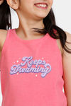 Rosaline Girls Knit Poly Top - Pink Lemonade — thumbnail 5